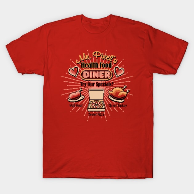 Health Food Diner T-Shirt by ORabbit